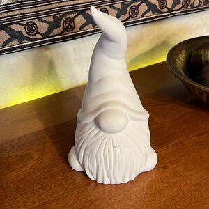 Ceramic ready-to-paint gnome.